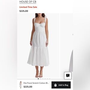 House of CB eyelet dress NWT size XS